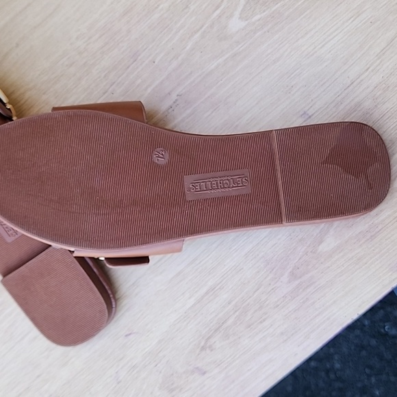 Seychelles Slide Sandals Cognac Size 7.5 NWOT - Picture 9 of 10